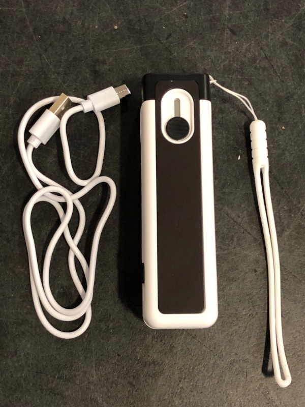 Photo 1 of HSLGOVE 3-IN-1 Mini Bag Sealer, Rechargeable Bag Sealer Heat Seal with Cutter, Flash-light and Magnet Mini Bag Resealer Machine for Plastic Bags Snack Bags-Beigewhite

