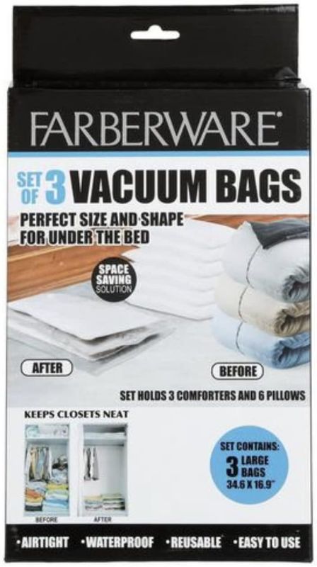 Photo 1 of Farberware Set of 6 Vacuum Bags
