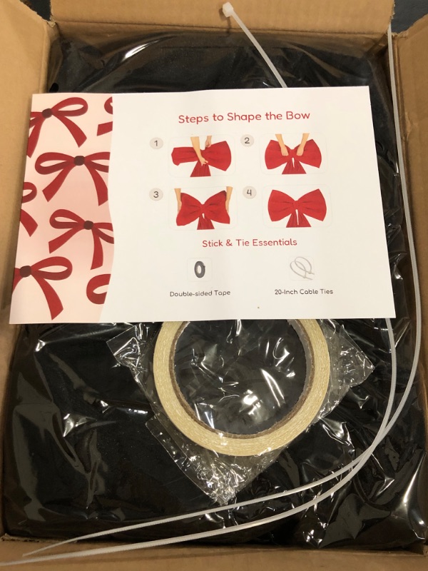 Photo 1 of Black Bow Coquette Birthday Decorations: Big Bows Party Themed Backdrop 30 Inches Large Room Wall Decor Giant Door Wedding Engagement Bridal Bachelorette Baby Shower Christmas Graduation Decoration
