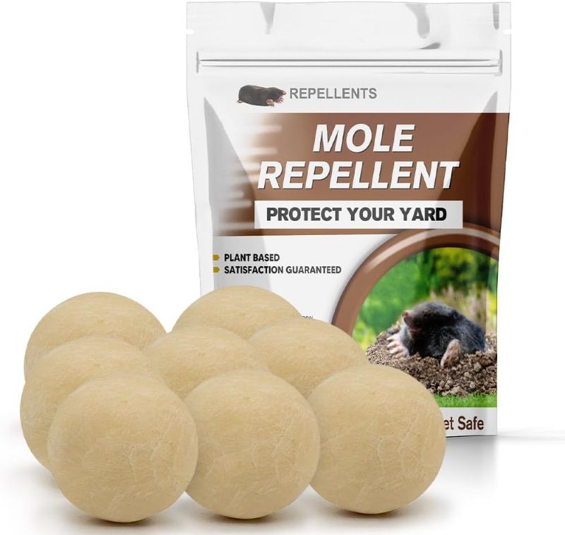 Photo 1 of Mole Repellent for Lawns, Gopher Repellent, Vole Repellent Outdoor, Groundhog Repellents Outdoor, Moles and Gophers Deterrent for Yard, Strengthen Style-8P
