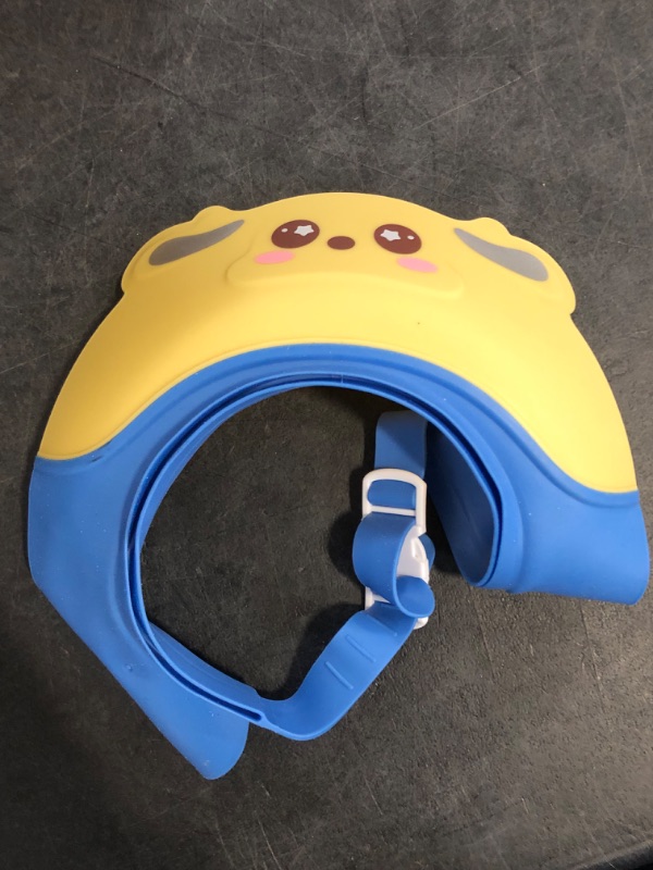 Photo 1 of Baby Shower Cap Shield for Kids Soft Silicone Adjustable1-8 Years Old Hair Washing Hat for Kids Toddler Shower Cap Shield Makes The Baby Bath More Fun
