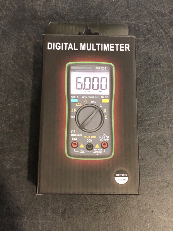 Photo 1 of ZT102L Digital Multimeter with NCV Function Compact Portable Inductance Capacitance Tester Inductor Meter Backlit Screen Display
