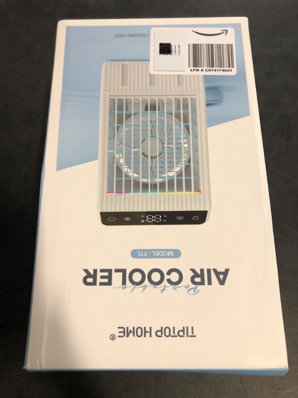 Photo 1 of Portable Air Conditioners, Personal Evaporative Air Cooler With 1000ML Water Tank, 2 Spray Ports & 4 Wind Speeds, 2/4/6/8/12H Timer, 7 Color Light, Portable Ac Units for Room Bedroom Office Camping
