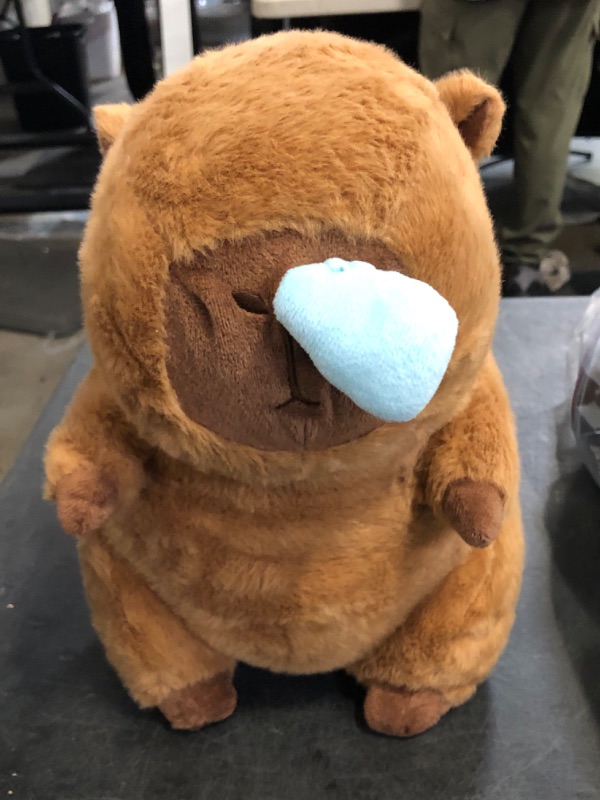 Photo 1 of 13 Inch Capybara Stuffed Animals Capybara Plush Toy Soft and Comfortable Brown Doll Pillow for Girls and Boys, Home Decoration, Birthday Gift(Snot)
