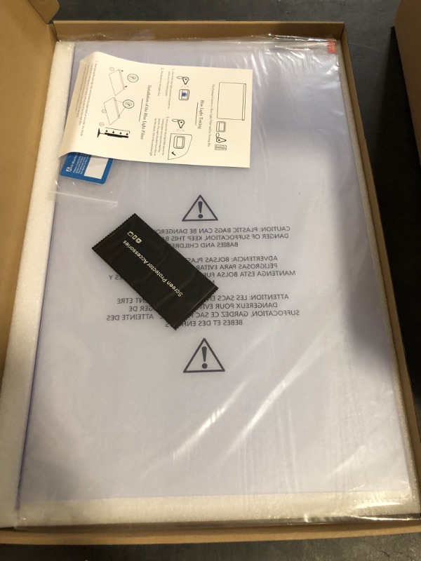 Photo 1 of Premium Anti Blue Light Screen Filter for 23 Inches Computer Monitor, Screen Filter Size is 13.4" Height x21.5 Width, Blocks Harmful Blue Light, Reduce Digital Eye Strain
