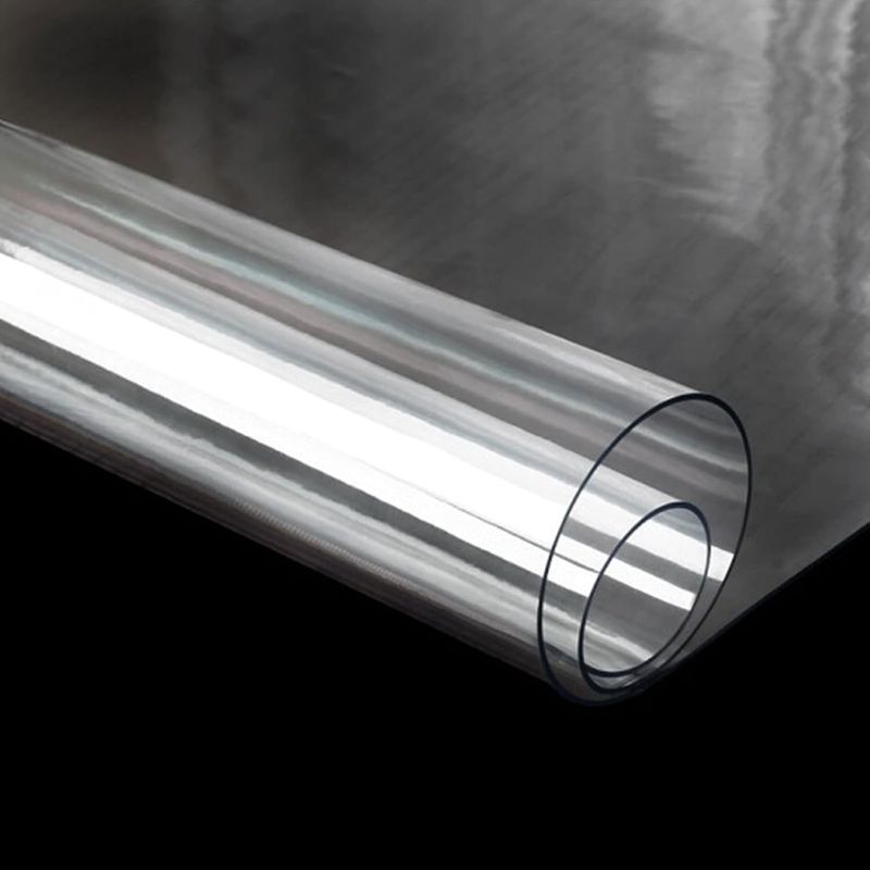 Photo 1 of 2mm Clear PVC Table Covers Protector Transparent Tablecloth Pad Plastic Desk Mat Vinyl Waterproof Heat Resistant Rectangle Garden Table Cover Customizable (Size : 28×71inch/70×180cm)
