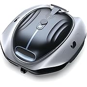Photo 1 of Bubot 300P Robotic Pool Cleaner, Cordless Pool Vacuum with Industry Leading Suction Power, Bluehole Tech, DirtLock Tech, Smart Sensor for Above-Ground Flat Pools up to 850 Sq.Ft, Silver
