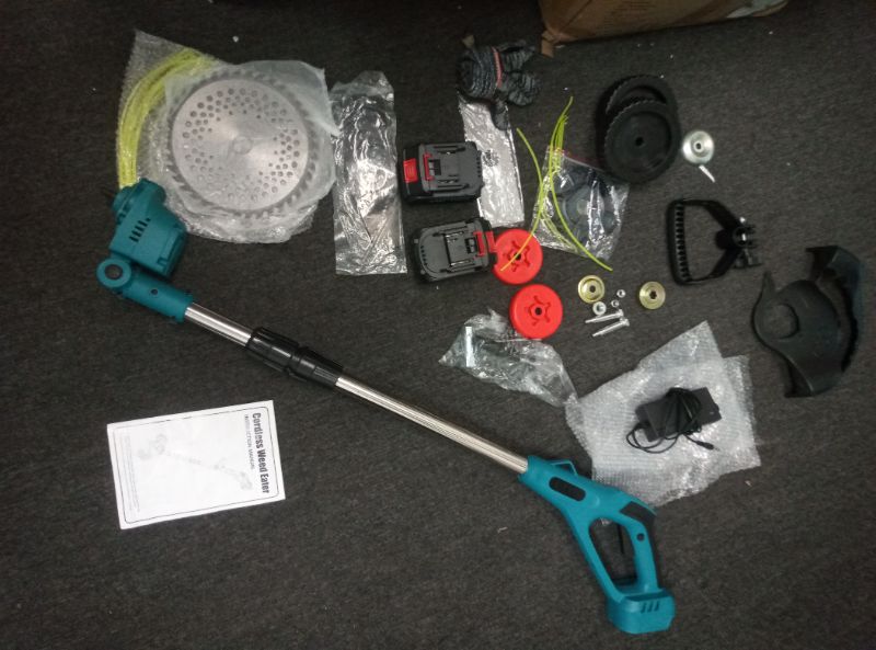 Photo 3 of Cordless  Wacker for Makita 18V Battery, Electric String Trimmer/Edger Lawn Tool/Brush Cutter with Brushless Motor, Grass Trimmer Kit with Metal Blade & String Line for Garden Yard(Tool Only)