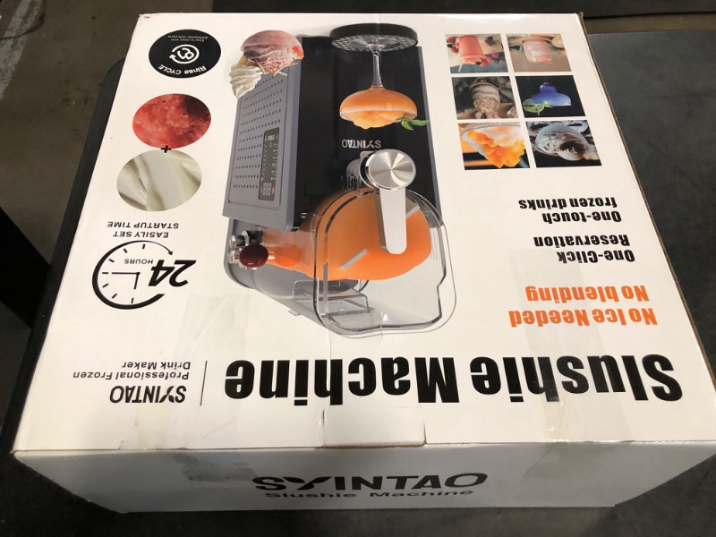Photo 1 of Slushie Machine for Home, Soft Serve Ice Cream Machine, 88oz Vessel Slushy Machine with 6 Preset Programs, Frozen Drink Maker for Slush, Margaritas, Smoothie, Frappés, Milkshakes, and More
