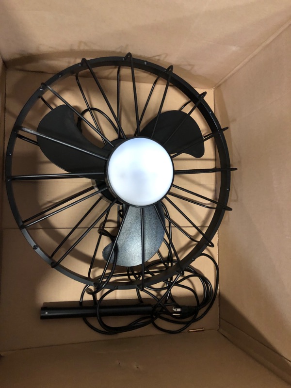 Photo 1 of Depuley Outdoor Ceiling Fan with Light: 20 Inch Waterproof Gazebo Fans with Lights Outdoor Hanging - Plug in Remote App Control Caged Fans for Patios Pergola Porch Canopy - 6 Speed Black
