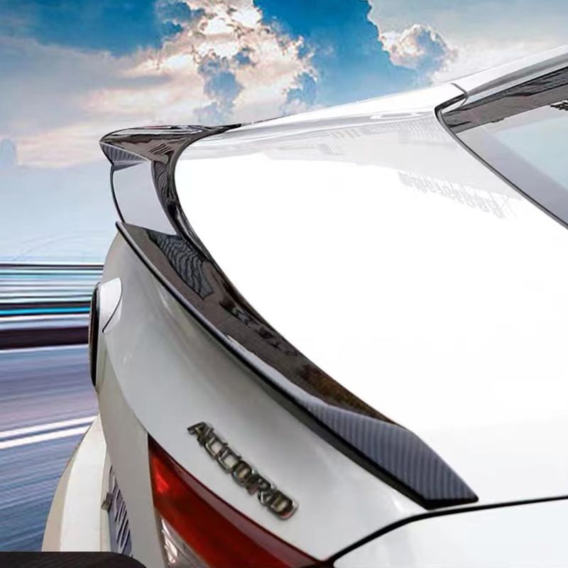 Photo 1 of MUCO Trunk Lid Rear Spoiler for Honda Accord 2018 2019 2020 2021 10th Gen 4 Door Sedan-JDM Akasaka Style Trunk Spoiler Wing-Carbon Fiber Look