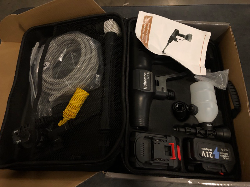 Photo 1 of Pressure Washer Cordless Battery Powered 1450PSI with 2×4.0Ah Battery,Battery Operated Pressure Washer,Portable Power Washer Handheld for Car Cleaning
