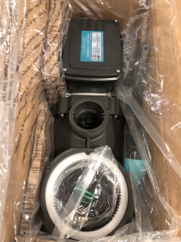 Photo 1 of In/Above Ground Pool Pump, Self Primming High Flow (Dual Speed, 1.5HP, 4750 GPH, 115V)
