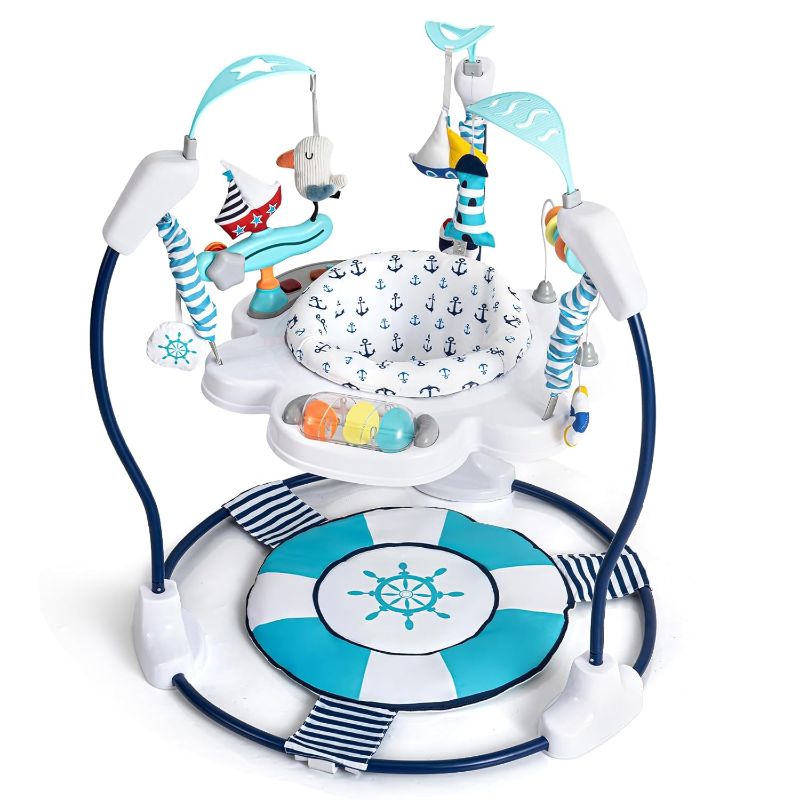 Photo 1 of *Similar to Picture* Sailor Themed Baby Activity Center Jumper Interactive Activity Jumper Play Center with Infant Toys, 360° Rotating Seat
