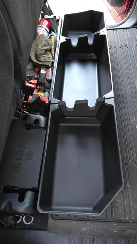 Photo 1 of Underseat Storage Organizer Fits for 2015+ F150 2017+ F250 F350 F450 F550 Heavy-Duty SuperCrew/Crew Cab 4-Door
