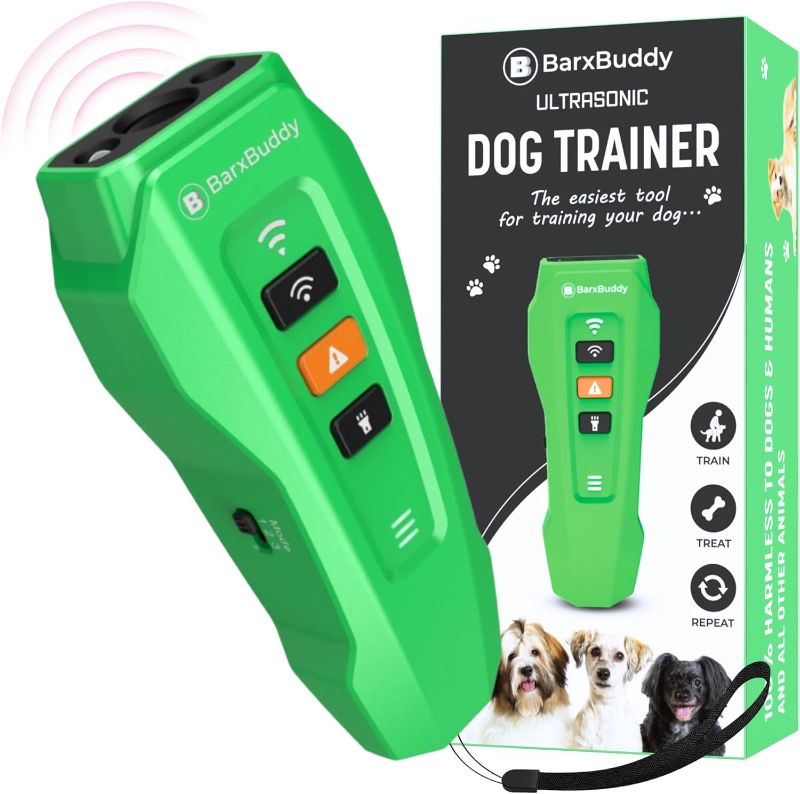 Photo 1 of BarxBuddy 2nd Gen Dog Bark Deterrent Devices | Long Range Ultrasonic | Bark Collar Alternative | Dog Training Indoor/Outdoor | Rechargeable Anti Bark Device for Dogs
