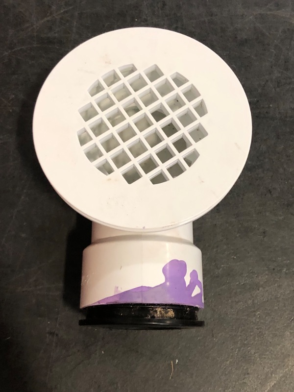 Photo 1 of PVC 2''Side Outlet Drain Assembly for Low Profile Shower Drain Trap and Shower Base Drain.
