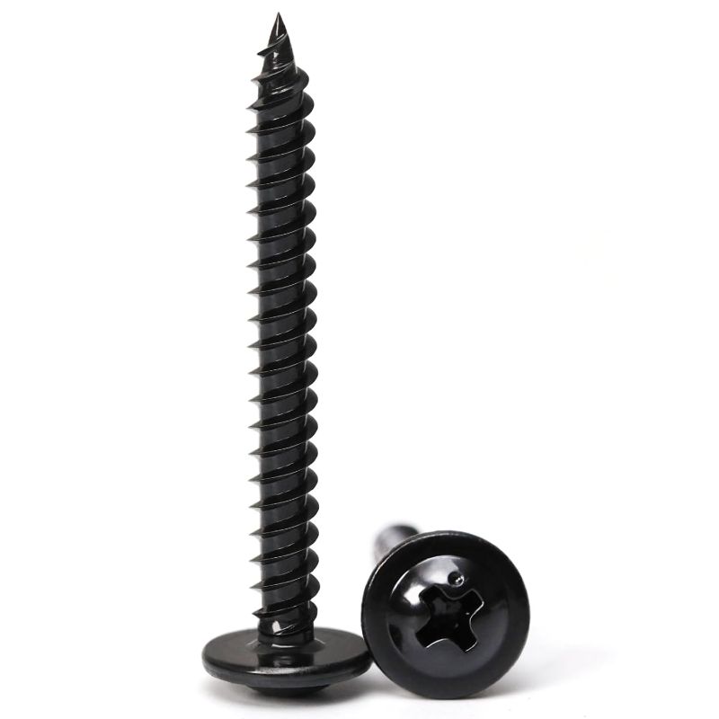 Photo 1 of Black Wood Screws,#8×1-1/2 inch 150Pcs Black Phillips Modified Truss Head Wood Screws Quick Metal Self Tapping Zinc Oxide Used in Household Appliances,Furniture,Woodworking by B1jounie YA
