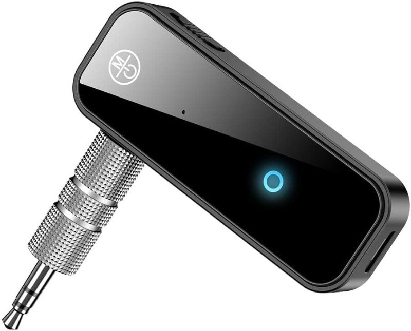 Photo 1 of Bluetooth 5.0 Adapter 3.5mm Jack Aux Dongle, 2-in-1 Wireless Transmitter Receiver for Car,TV Audio,Headphones,Speakers,Projector