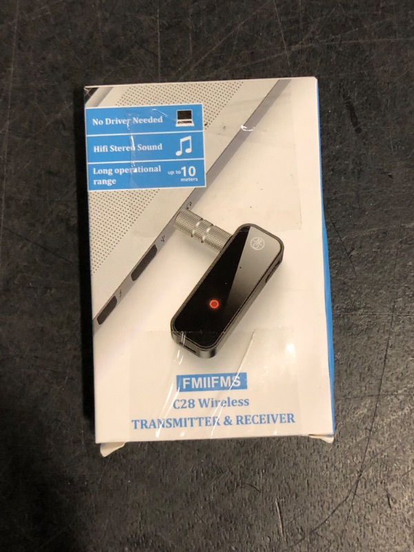 Photo 1 of Bluetooth 5.0 Adapter 3.5mm Jack Aux Dongle, 2-in-1 Wireless Transmitter Receiver for Car,TV Audio,Headphones,Speakers,Projector
