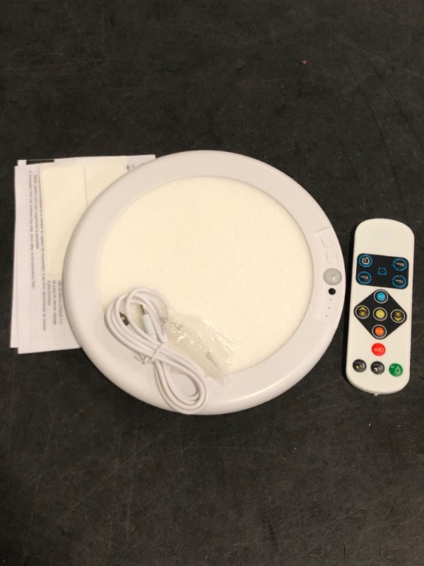 Photo 1 of Rechargeable Motion Sensor Ceiling Light with Remote - Magnetic Wireless Ceiling Light Battery Powered for Closet Shower Stairs Shed Hallway Porch Patio ect
