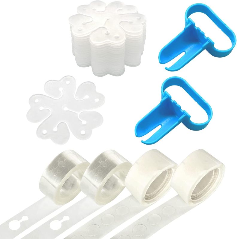 Photo 1 of Balloon arch kit and Balloon Garland Kit, 2 Pack Balloon Garland Strips - 2 Pack Balloon Glue Point Dots Stickers - 2 Balloon Tie Tools and 20 Balloon Clips for Ballon Arch kits Party Wedding Birthday
