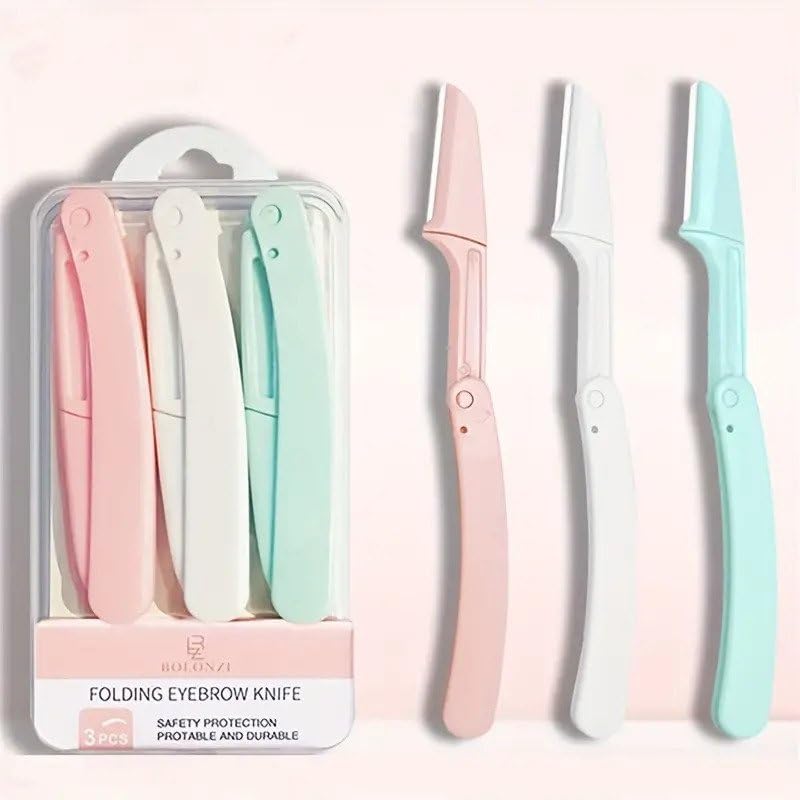 Photo 1 of Eyebrow Razor and Face Razor for Women and Men, Sharp eyebrow razor, facial hair removal for women, Easter Gift pack of 3
