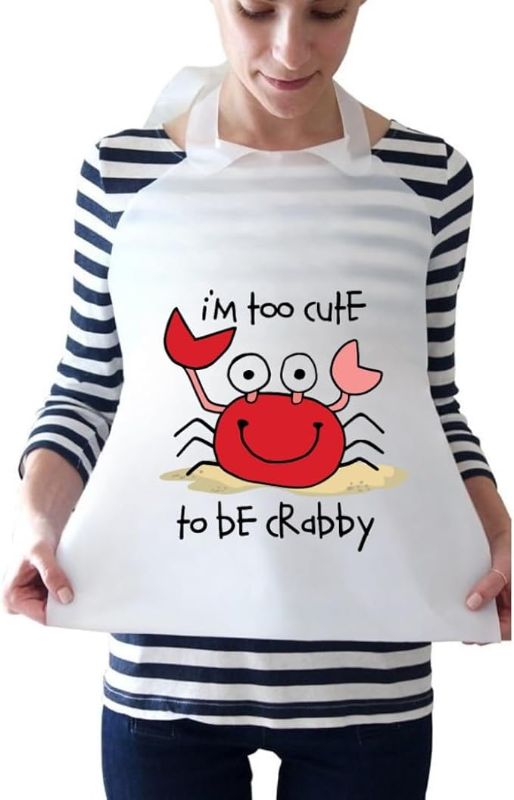 Photo 1 of T&T Supply Co. Disposable Bibs - 25 - Adult Bibs - Crab Pattern
