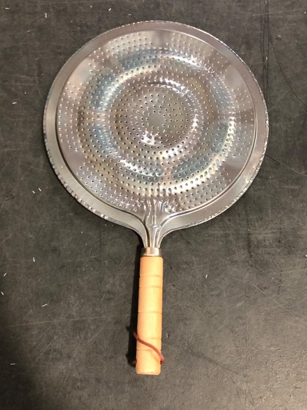 Photo 1 of Heat Diffuser for Gas Stove - Flame Spreader with Wooden Handle - Gas Stove Diffuser Plate, Stainless Steel - Kitchen Reducer for Simmer
