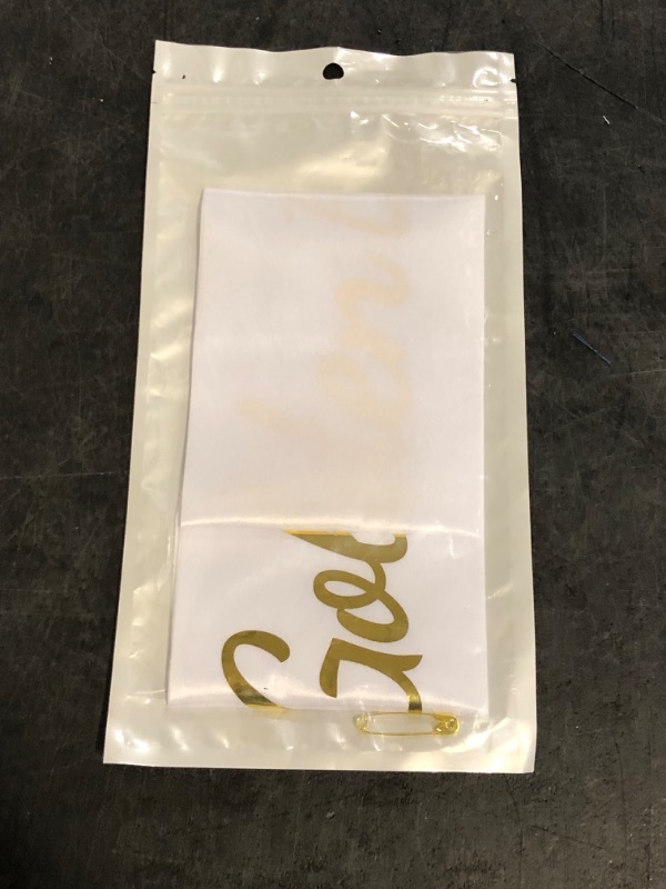 Photo 1 of In My Golden Birthday Era Sash with Gold Giltter, White Happy Golden Birthday Sash for Teens, Women and Men, Gril and Boy, Gold Birth Day Party Decorations Supplies Gifts Ideas
