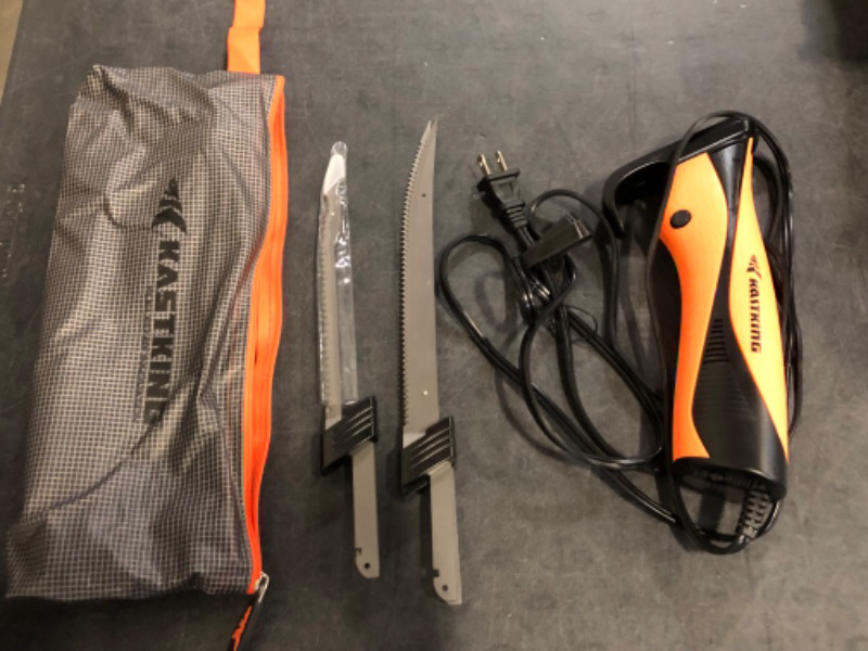Photo 1 of KastKing Speed Demon 110v Electric Fillet Knife, Precision Cut with High Torque Motor, ETL Certified Safety, Balanced Lightweight Handle, 2 Sets of Stainless-steel Blades
