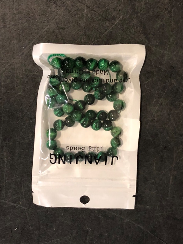 Photo 1 of Natural Stone Beads 4mm Malachite Gemstone Round Loose Beads Crystal Energy Stone Healing Power for Jewelry Making DIY,1 Strand 15"
