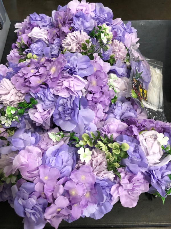 Photo 1 of Artificial Flower Arch - 6 Pack Purple Faux Floral Swags for Wedding Décor Party Backdrop,Elegant Flower Arrangement for Archways, Indoor Décor, Home Wall Decoration and Table Centerpieces
