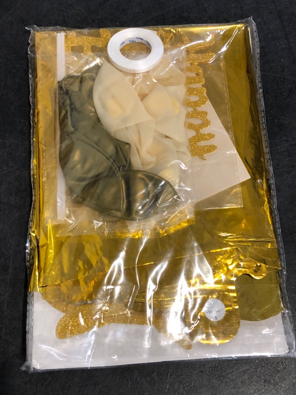 Photo 1 of Missing Sash** Golden Birthday Party Decorations PremiumIt’s My Golden Birthday Sash & Banner, Gold Cake Topper, Fringe Curtains, Balloons for Adult Women Men Party Supplies

