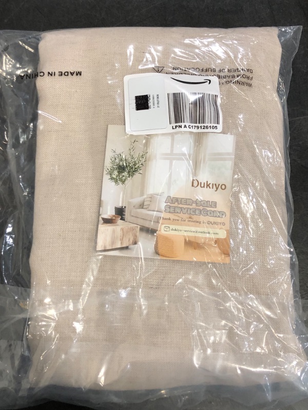 Photo 1 of MYSKY HOME Ceiling Curtains for Living Room, Soft Cotton Curtain Polyester Blend Semi Sheers Light Filtering Window Treatments Decor Back Tab Top Panel, Light Oatmeal, 2 PCs
