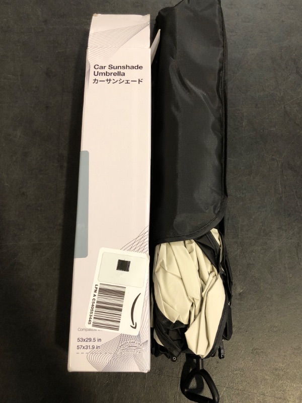 Photo 1 of 2025 Windshield Sun Shade Umbrella, Foldable Car Umbrella Sunshade with UV Block Car Front Window (Heat Insulation Protection) for Auto Windshield Covers Trucks Cars (Large)
