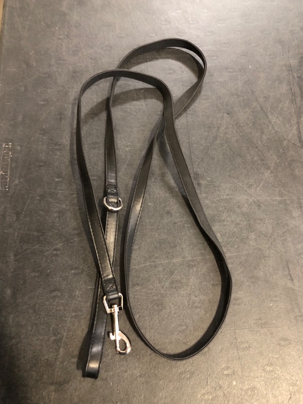 Photo 1 of Filbert Genuine Oiled Leather Dog Leash, Leather Leash for Small, Medium, Large Dogs Training, Soft and Comfortable, Durable, Heavy Duty, Black
