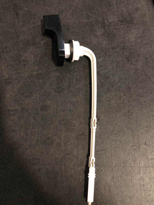 Photo 1 of RAVINE Toilet Handle Replacement- American Standard Toilet Flush Handle with Elegant Design, Durable Toilet Flush Lever Front Mount - Easy to Install Toilet Bowl Handle Replacement (Black)