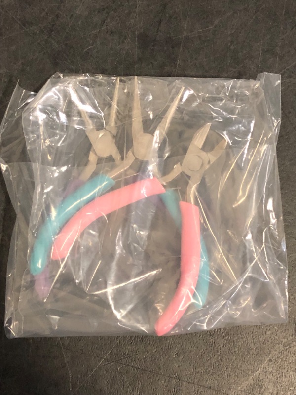Photo 1 of Shynek 3pcs Jewelry Making Plier Tools with Needle/Chain/Round Nose Pliers and Wire Cutter for Jewelry Repair, Wire Wrapping, Crafts, Jewelry Making Supplies
