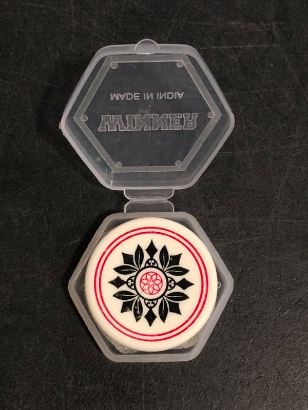 Photo 1 of Different Design * Generic Carrom Board Striker Striker International Tournament Carrom Striker with Designer Case Smooth Finish for Championship & Professionals Player Choice Colour Assorted Fine (Pack of 1)
