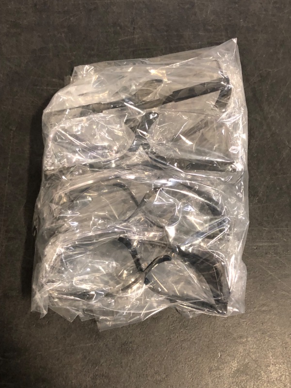 Photo 1 of Safety GlassesClear Anti-Fog Goggles Over-Spec Glasses Protective Eye Wear Industrial Approved Wide-Vision?4 PACK?
