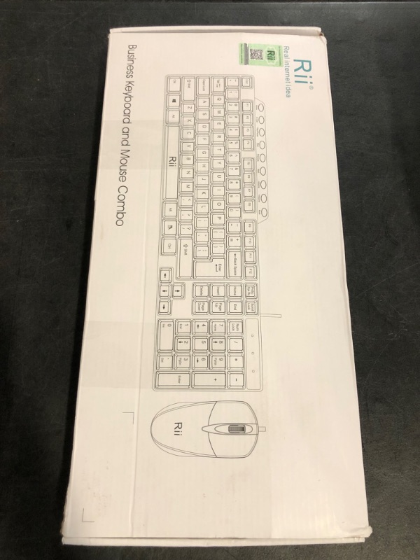 Photo 1 of Basic Keyboard and Mouse,Rii RK203 Ultra Full Size Slim USB Basic Wired Mouse and Keyboard Combo Set with Number Pad for Computer,Laptop,PC,Notebook,Windows and School Work(1 Pack)
