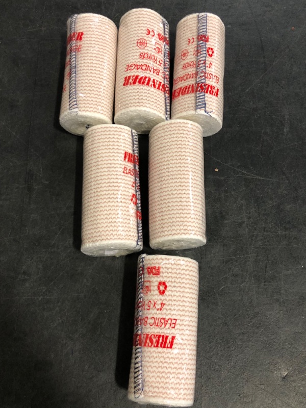 Photo 1 of Premium Elastic Bandage Wrap, 8 Pack 3" Cotton Latex Free Compression Bandage Wrap with Touch Closure at Both Ends, Support & First Aid for Sports, Medical, and Injury Recovery
