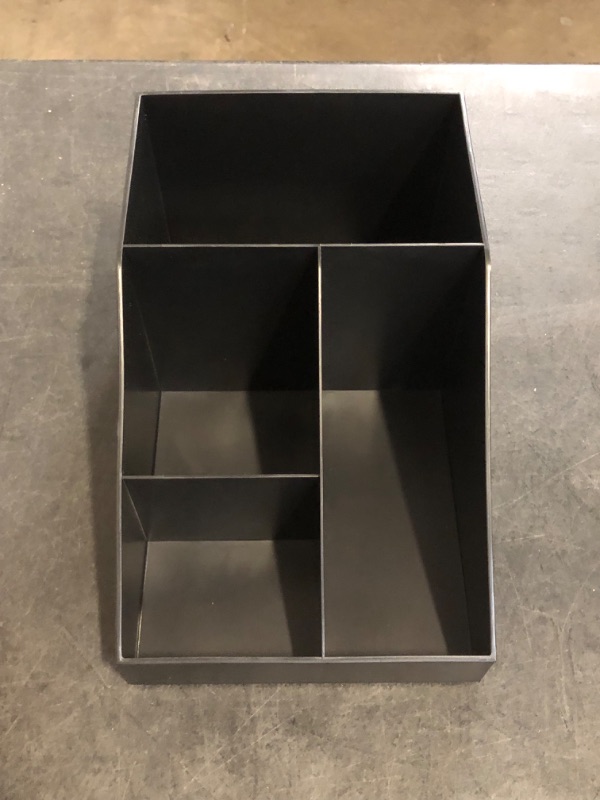 Photo 1 of Navaris Coffee Station Organizer 4 Compartments - Coffee Organizer Station for Sugar, Creamer, Cup, Tea - Coffee Bar Organizer for Office and Kitchen Countertop Organization
