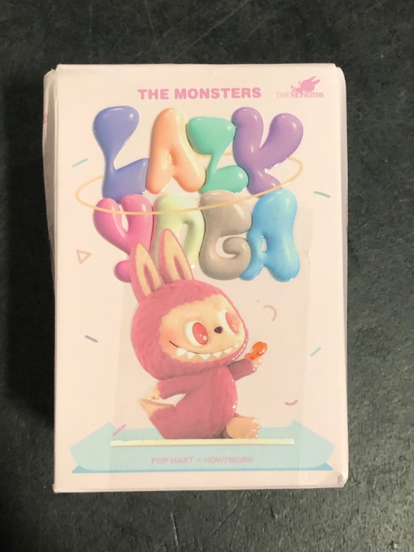 Photo 1 of POP MART The Monsters Lazy Yoga Series Figures, The Monsters Blind Box Figures, Random Design Action Figures Collectible Toys Home Decorations, Holiday Birthday Gifts for Boys and Girls, Single Box
