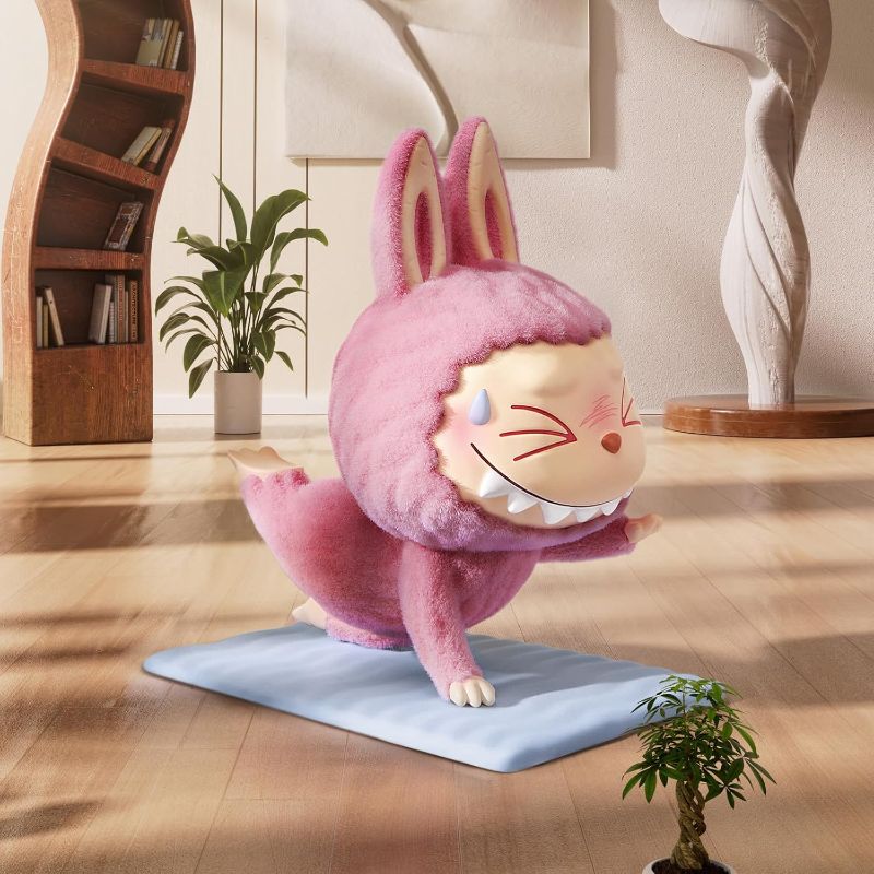Photo 1 of POP MART The Monsters Lazy Yoga Series Figures, The Monsters Blind Box Figures, Random Design Action Figures Collectible Toys Home Decorations, Holiday Birthday Gifts for Boys and Girls, Single Box
