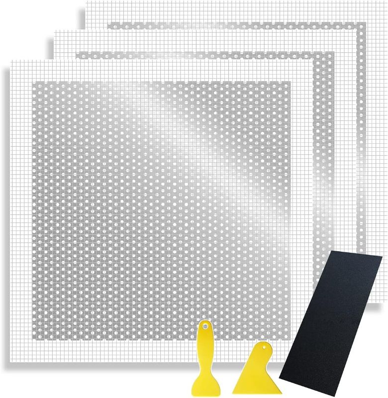 Photo 1 of 8 inch Drywall Repair Patch, Wall Patch Repair Kit, Self Adhesive Wall Fiber Mesh Repair, Large Hole Sheet Rock Patch for Drywall, Aluminum Metal Sheetrock Ceiling Dry Patch for Drywall Plaster
