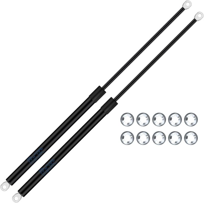 Photo 1 of 26inch RV Awning Gas Struts Lift Support Spring Shocks for Camper Travel Trailer Tonneau Cover Trap Door, 2PCS 124lb 26.46" RV Awning Lift Struts for Solera Power 69-78" Long Arm
