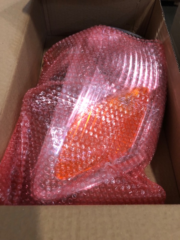 Photo 1 of Headlights Assembly for 2000-2001 Toyota Camry Headlamp Replacement with Amber Corner Lamps, Chrome Housing Amber Reflector Pair Set
