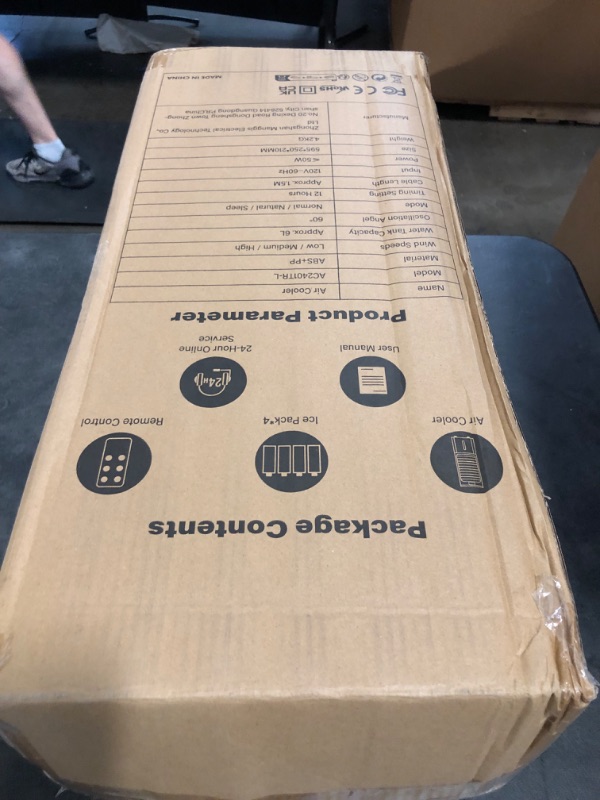 Photo 1 of Windowless Portable Air Conditioners, 3-IN-1 Evaporative Air Cooler, 6L Swamp Cooler with 4 Ice Packs, 4 Modes & 3 Speeds, Auto Oscillating, 12H Timer, 17FT Remote, Cooling Fan for Home
